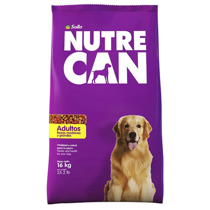 Alimento Seco Para Perros Adultos NutreCan Raza Mediana y Grande