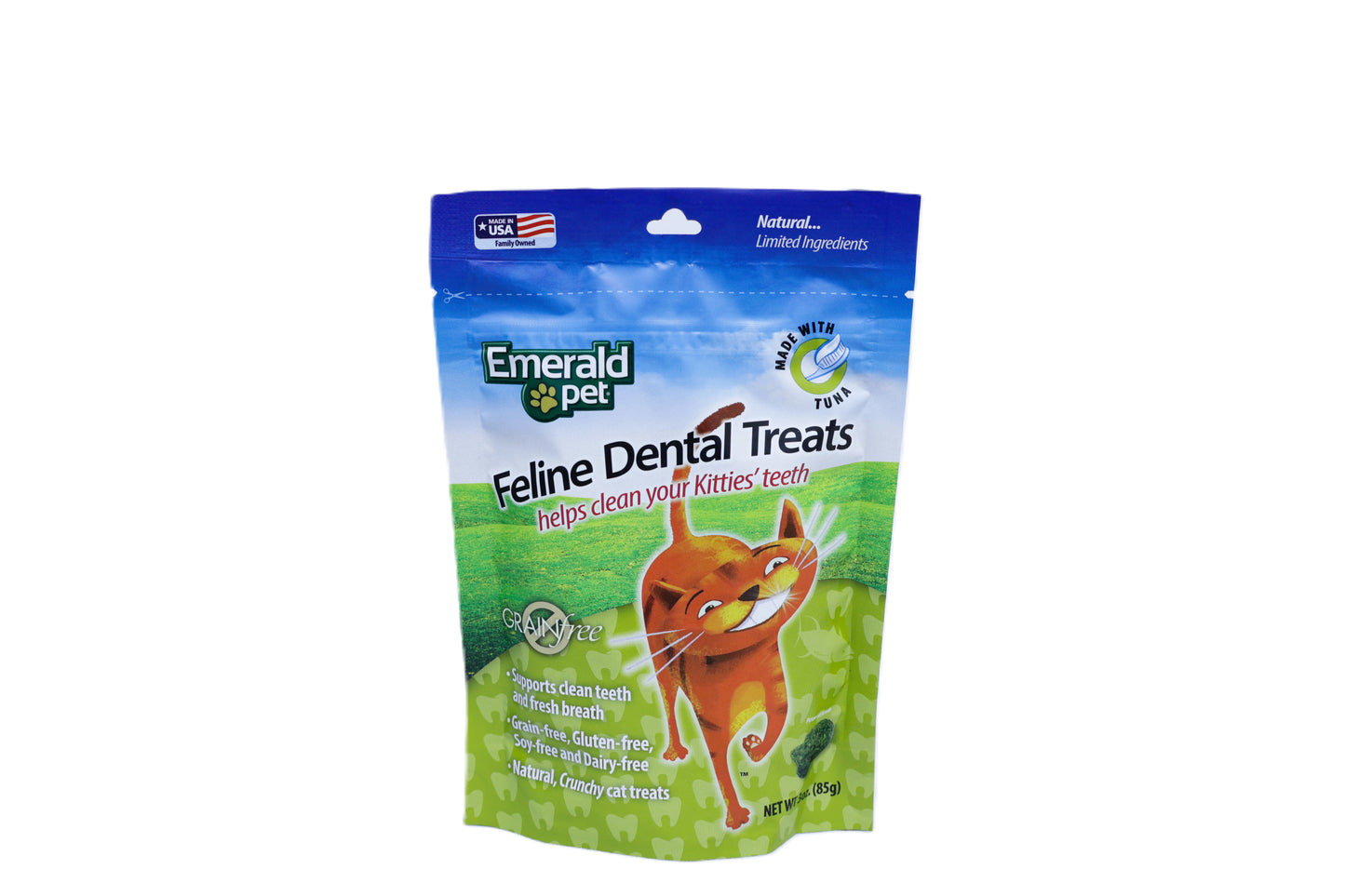 Snack Dental Emerald Pet Sabor Atún para Gato 3 Oz