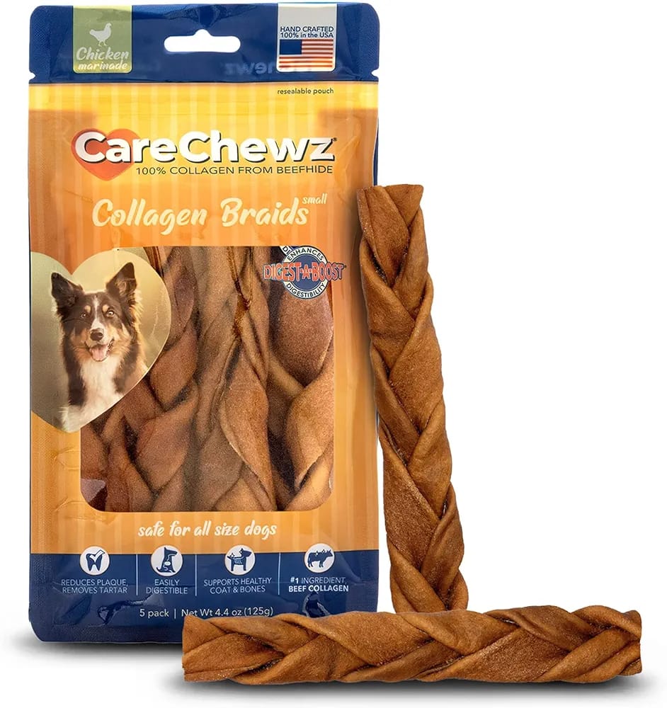 Snack Para Perro Chewz Trenza/Colageno De Pollo