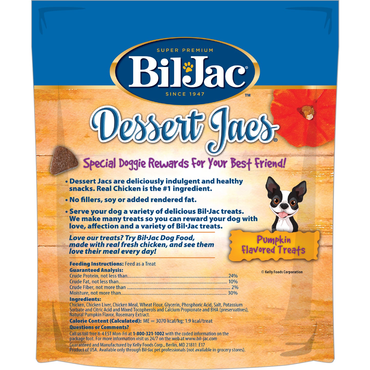 Snack BilJac Dessert Jacs Calabaza 10 Onzas