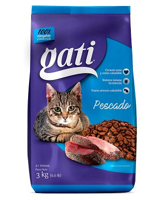 Alimento Seco Para Gatos Adultos Gati Pescado 6 LB