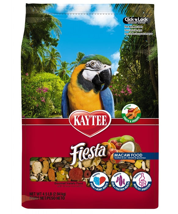 Alimento Kaytee Fiesta Guacamaya 4.5 Lb