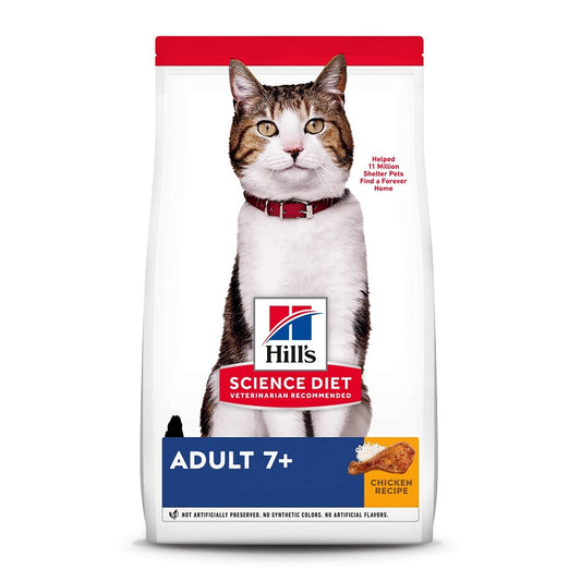 Alimento Seco Para Gatos Hills Science Diet Adulto 7+ 4 LB