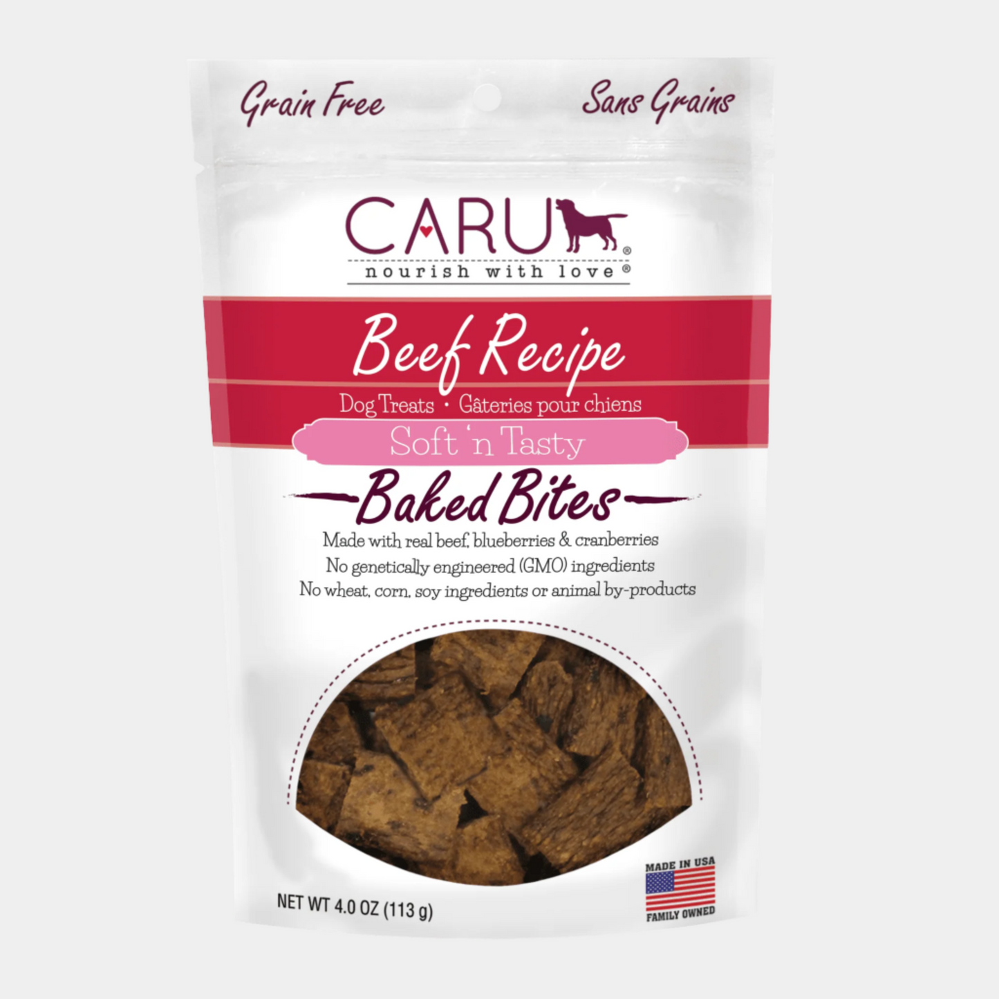 Caru Snack Sabor Carne Para Perro 4OZ