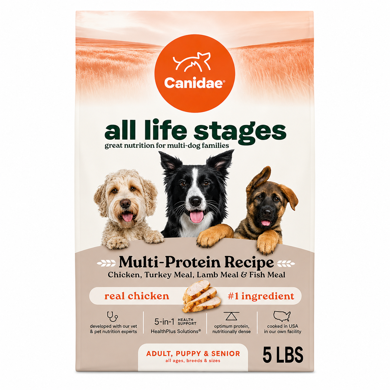 Alimento Canidae Multiproteinas Para Perros 5LB