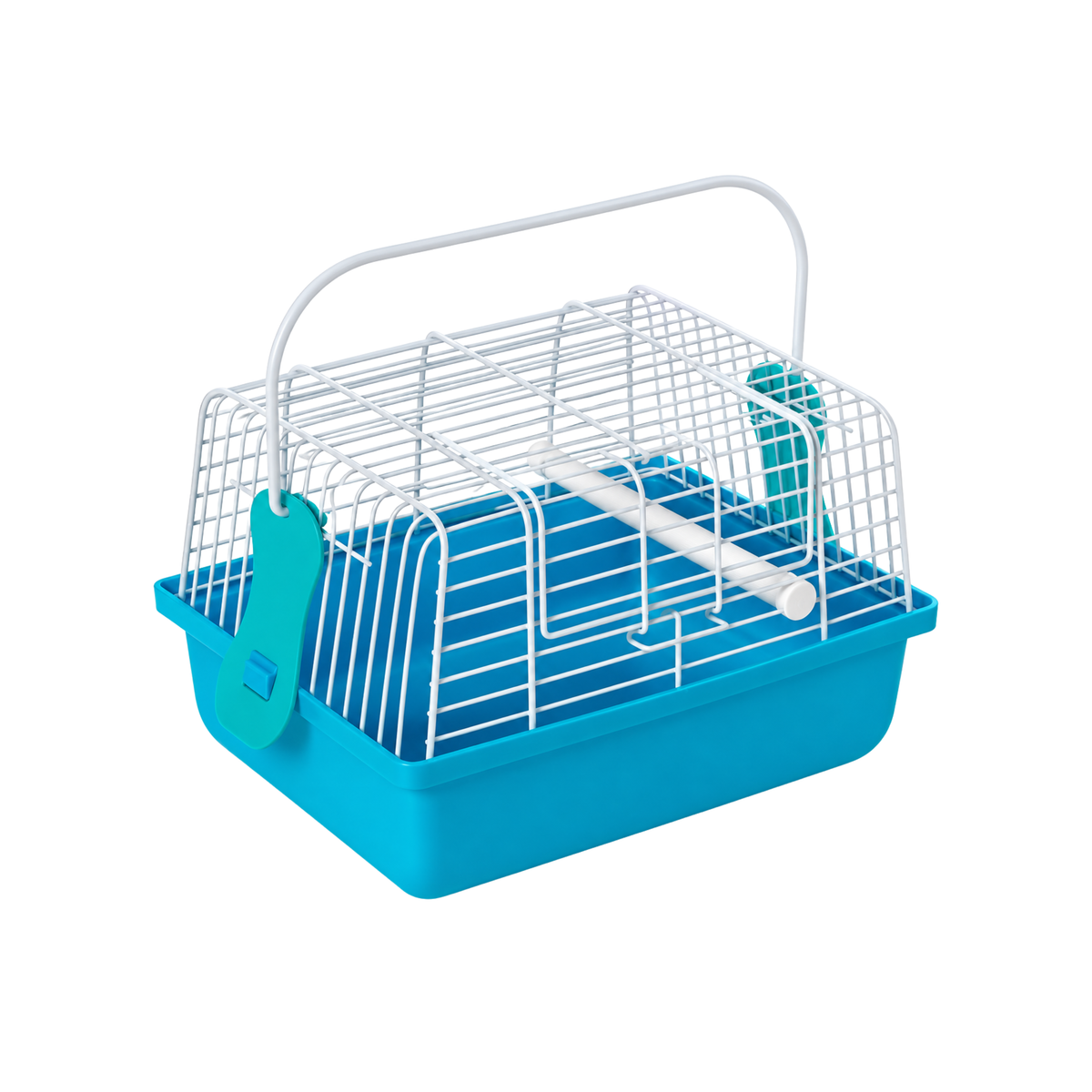Jaula Transportadora De Aves Pequeña-  Azul