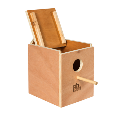 Caja Nido Para Aves De Madera Mediana