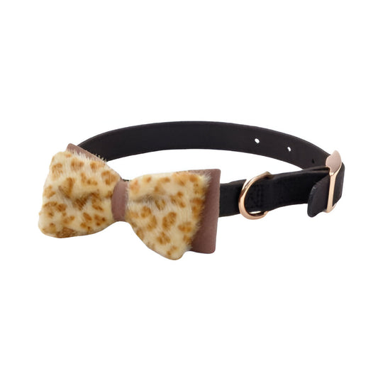 Collar con Lazo Leopardo 5/8 Negro