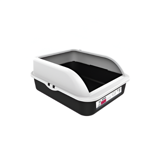 Caja Higiénica Para Gato Blanca/Chocolate