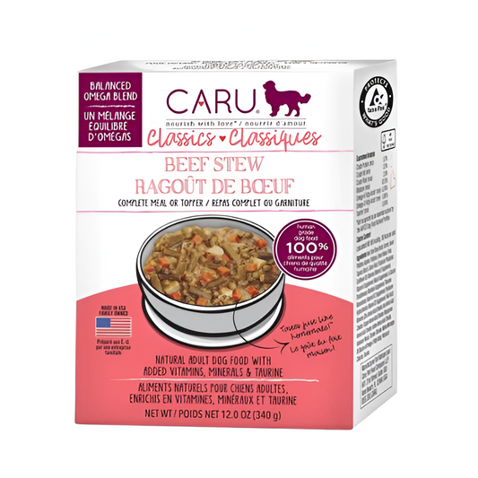 Caru Estofado de Ternera Para Perro Clásico 12oz