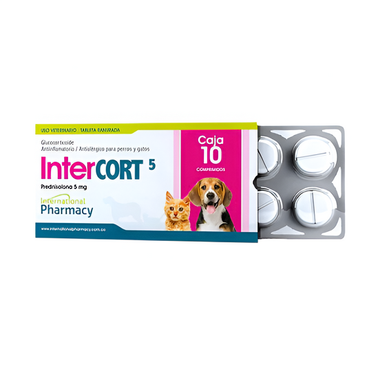 Intercort 5 Mg Caja de 10 Tabletas