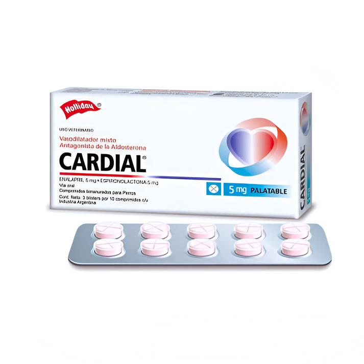 Cardial 5 MG 30 Tabletas – MELO Pet and Garden
