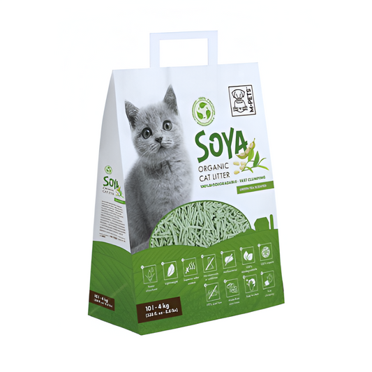 M-Pets Arena para Gato de Soya Té Verde 6 L Biodegradable