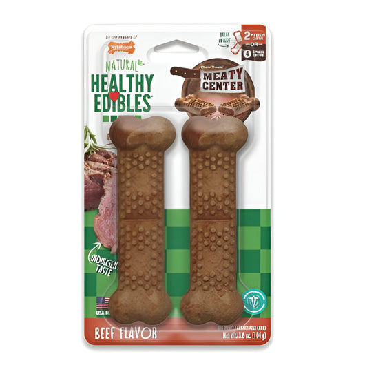 Nylabone Hueso Wolf Sabor Carnes de Res- 2 UD
