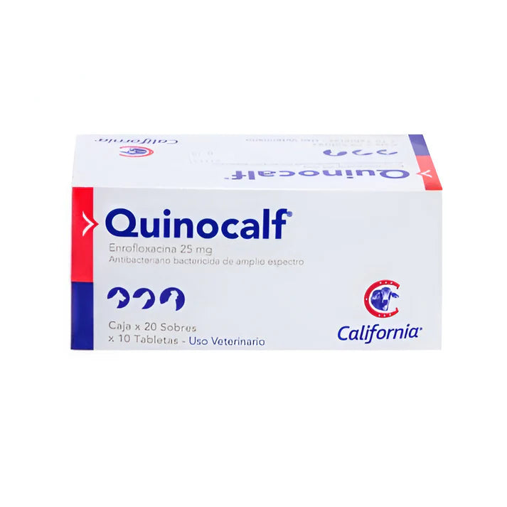 Quinocalf Enrofloxacina 25MG 1 Tableta