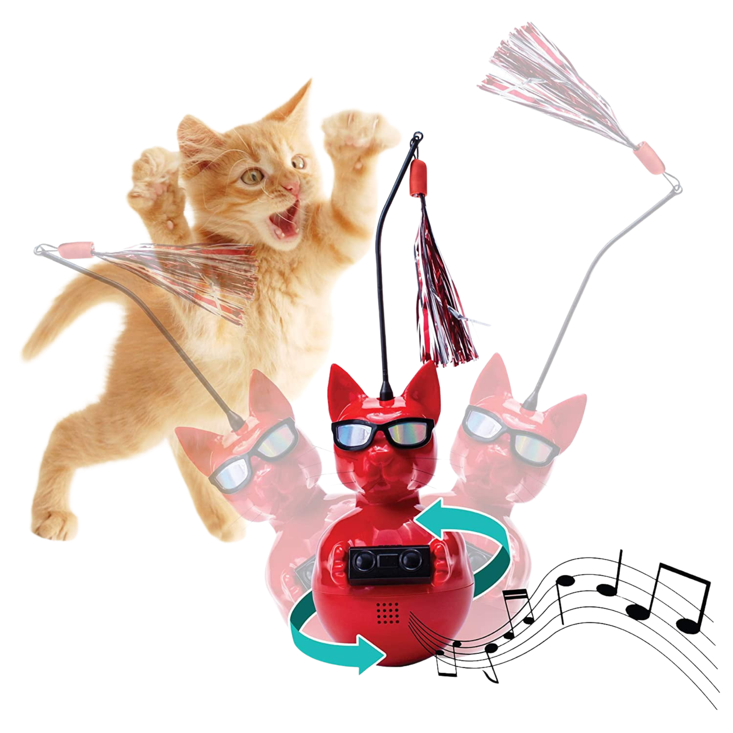 Dj Whiskerz Baila Cat Toy