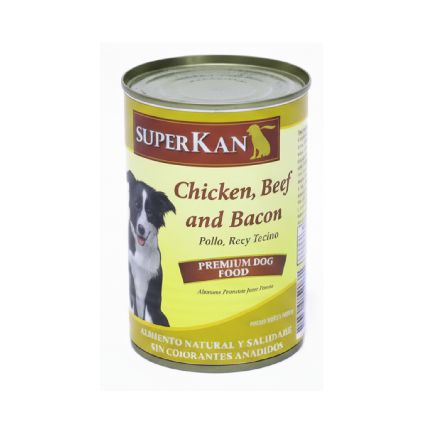 Alimento en Lata SuperKan Sabor a Pollo,Res y Tocino 400 Gramos