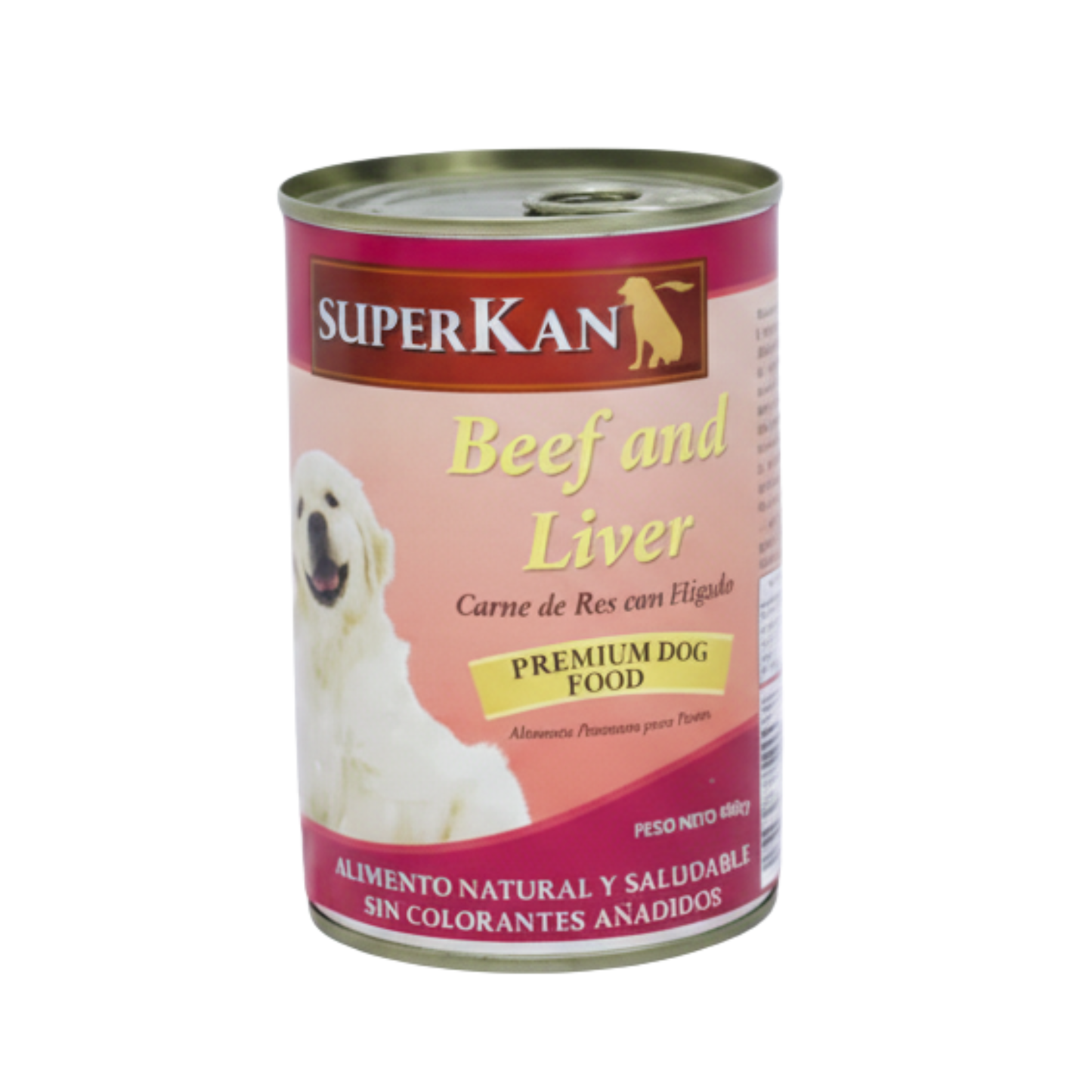 Alimento en Lata SuperKan Sabor a Res e Higado de Pollo 400 Gramos