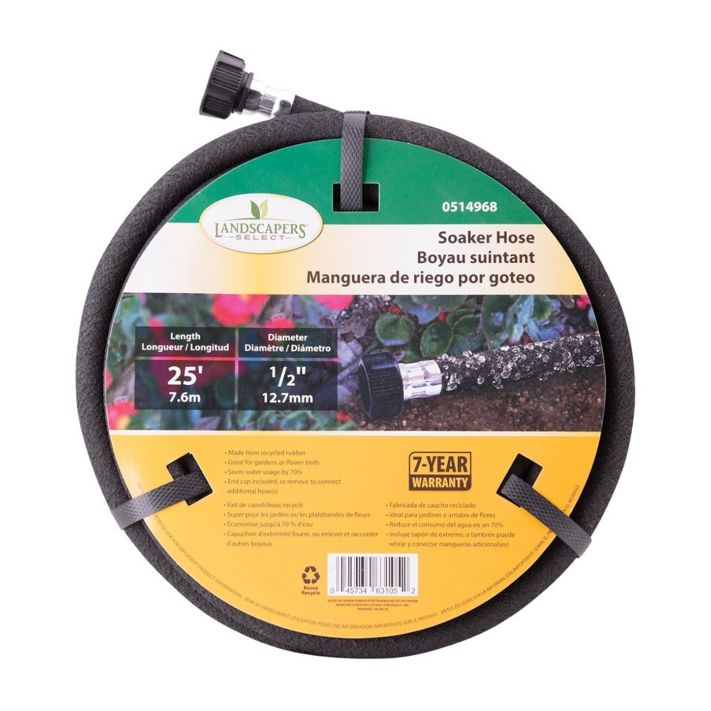 Manguera de remojo de 1/2INX25 / Landscapers