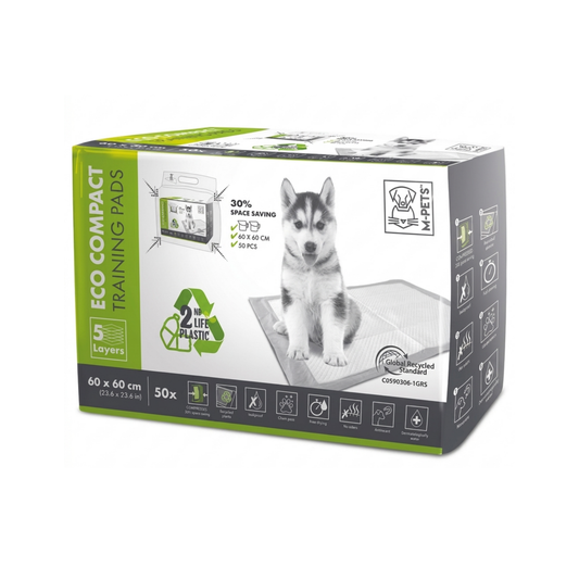 Pads de Entrenamiento para Cachorro Eco M-Pets 60X60 50 unidades