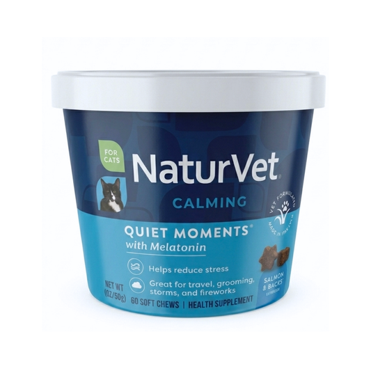 Tabletas Masticables NaturVet Tranquilizante para Gatos 60 unidades