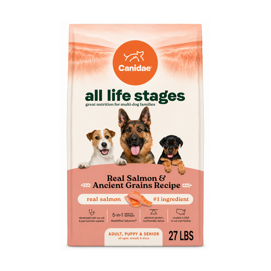 Alimento Canidae Salmón y Granos Para Perros 27LB