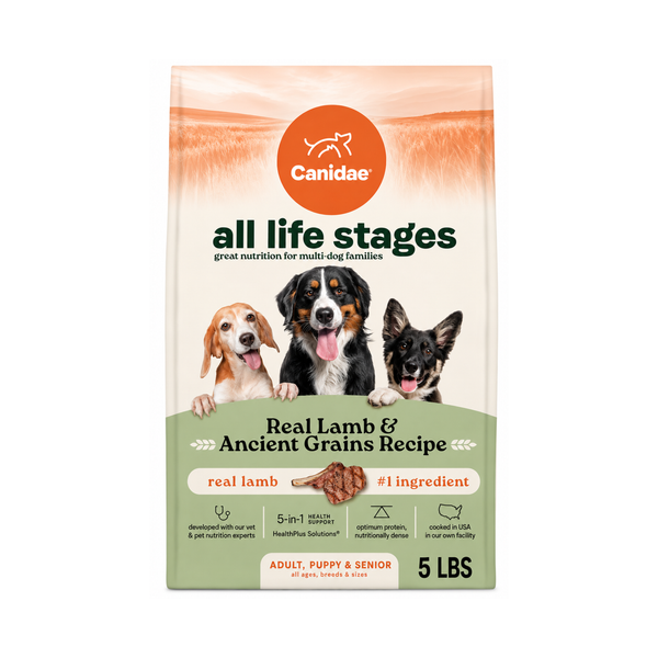 Alimento Canidae de Cordero y Granos Para Perros 5LB
