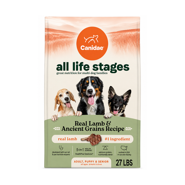 Alimento Canidae de Cordero y Granos Para Perros 27LB