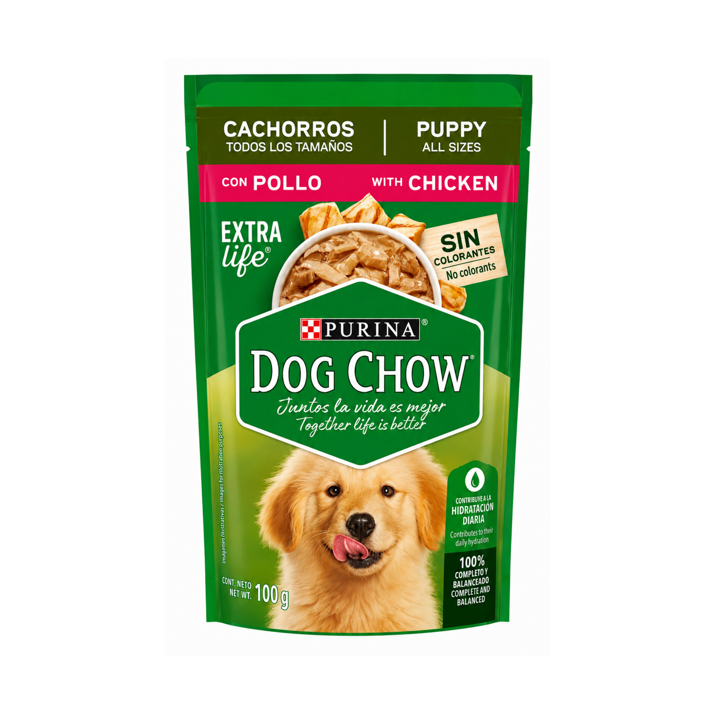 DOG CHOW CACHORROS POLLO POUCH 100G MX
