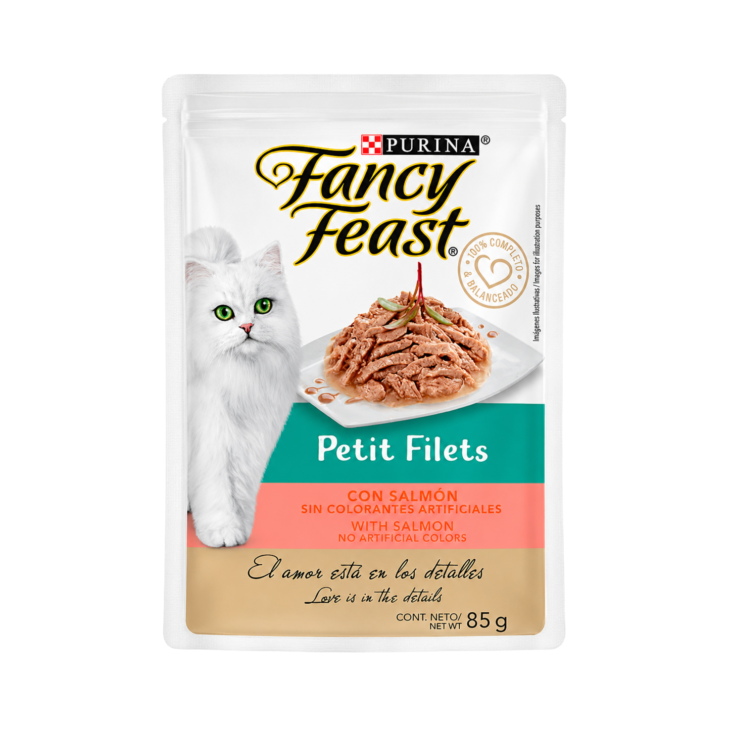FANCY FEAST FILETES PEQ SALMON POUCH