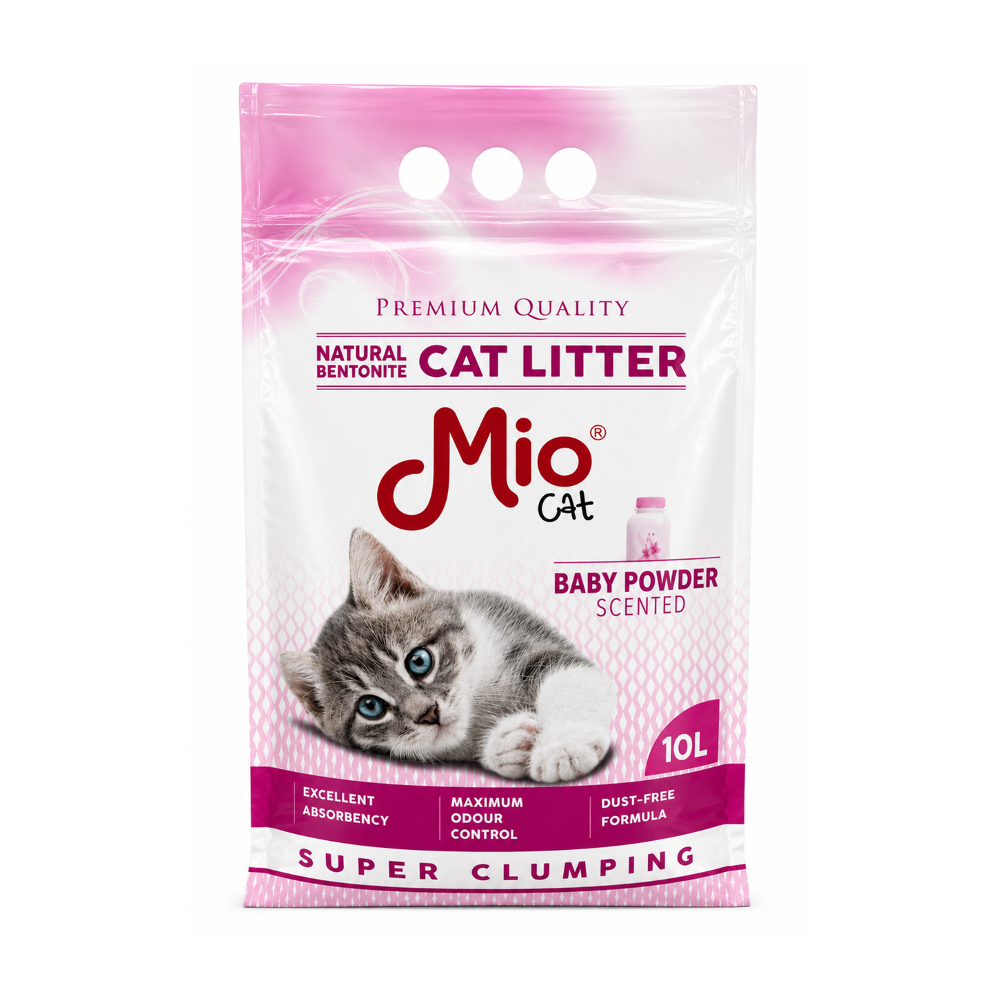 Mio Arena Compacta Baby Powder para Gato 10 L