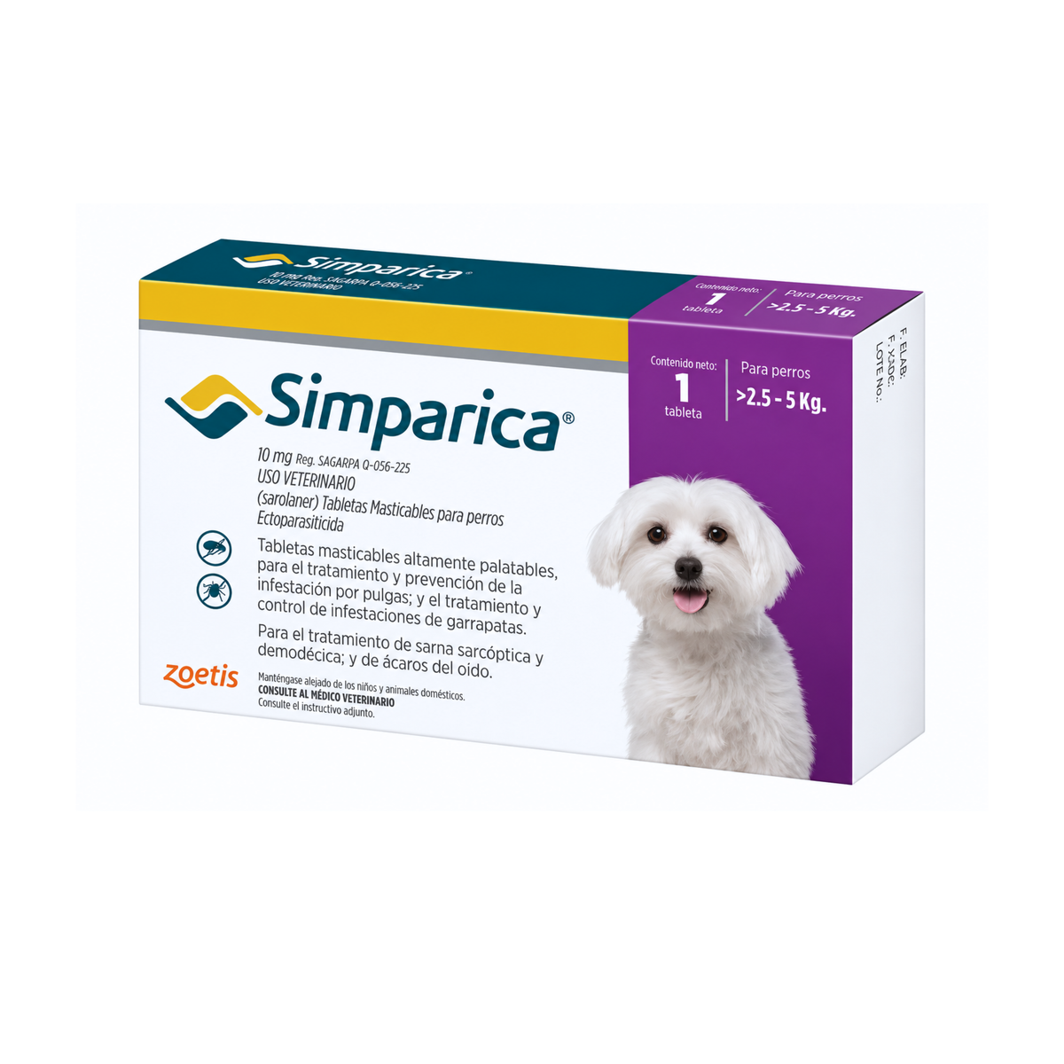 Desparasitante Externo Para Perros Simparica 1 Tableta