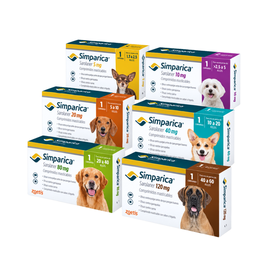 Desparasitante Externo Para Perros Simparica 1 Tableta