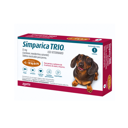 Desparasitante Externo Para Perros Simparica Trio 1 Tableta