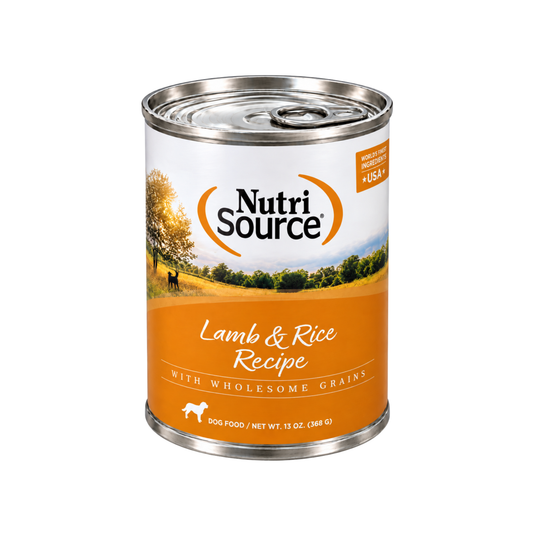 Alimento NutriSource en Lata Perro de Cordero 13Oz
