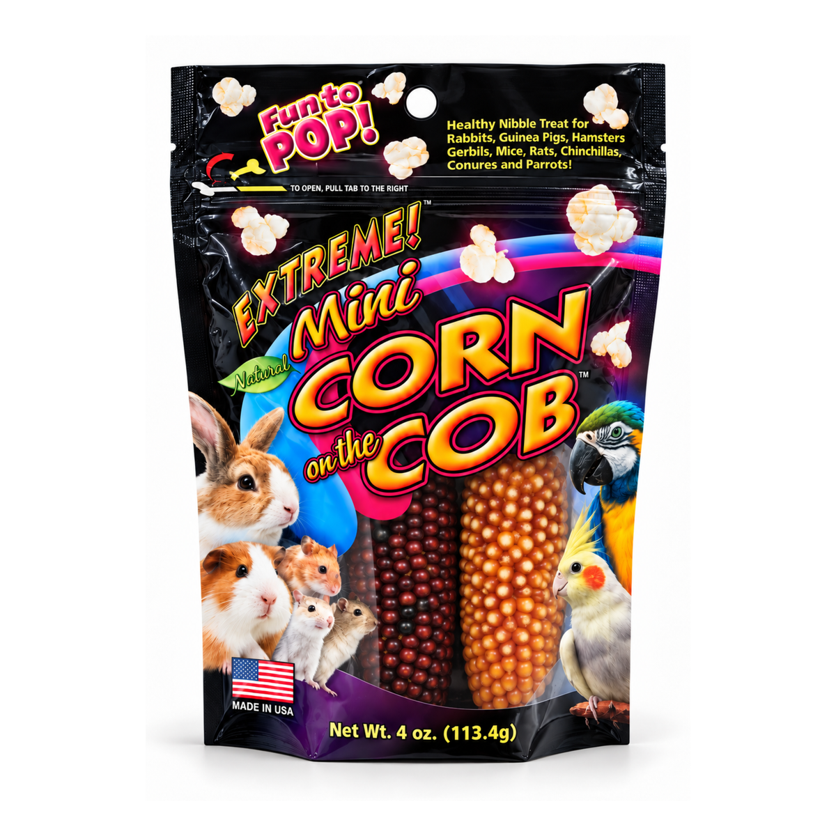 Snack extreme mazorcas para pequeñas especies 4Oz