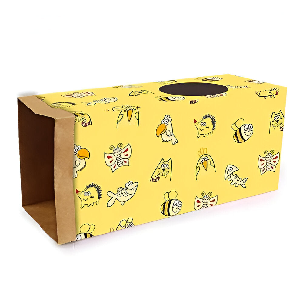 Tunel de Papel para Gatos Amarillo