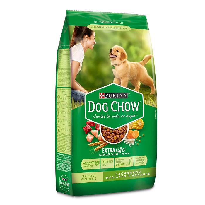 Dog Chow Cachorros Razas Medianas y Grandes 4Kg