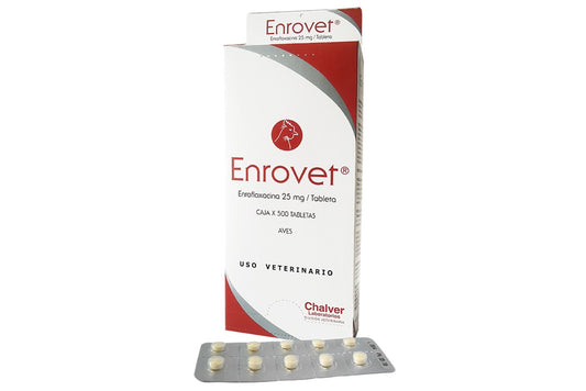 Enrovet 25 Mg Caja de 500 Tabletas