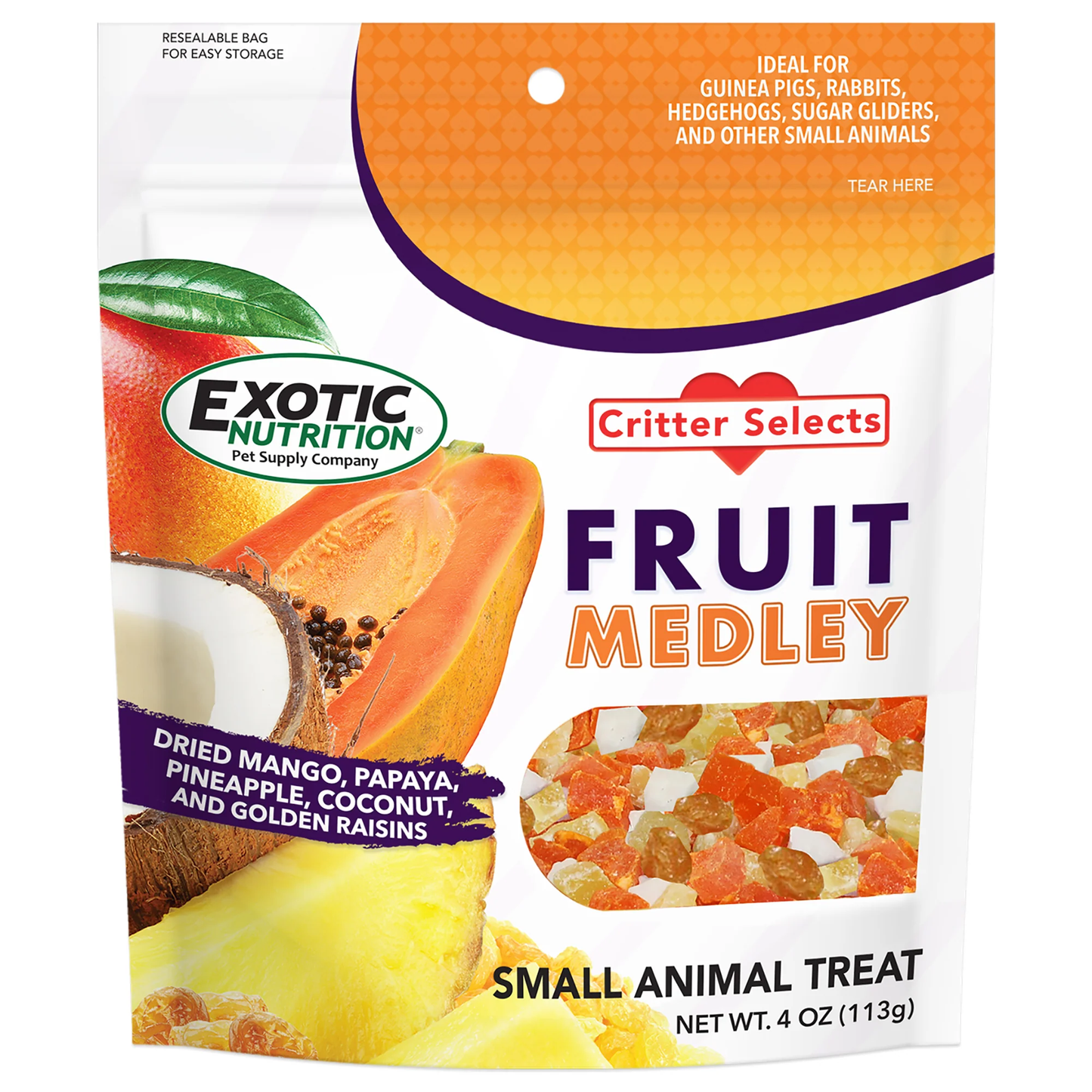 Exotic Nutrition Snack Mezcla De Frutas Para Roedores