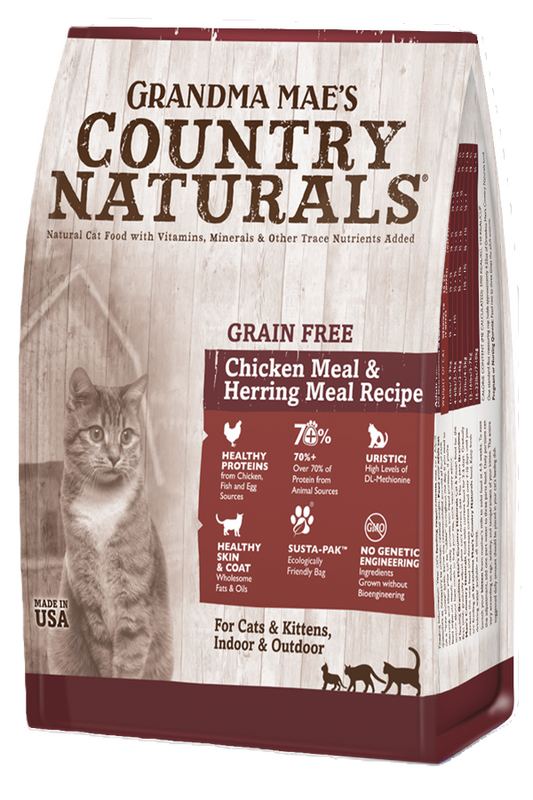 Alimento Grandma Mae's Gato Country Pollo Libre de Grano 3 Lb