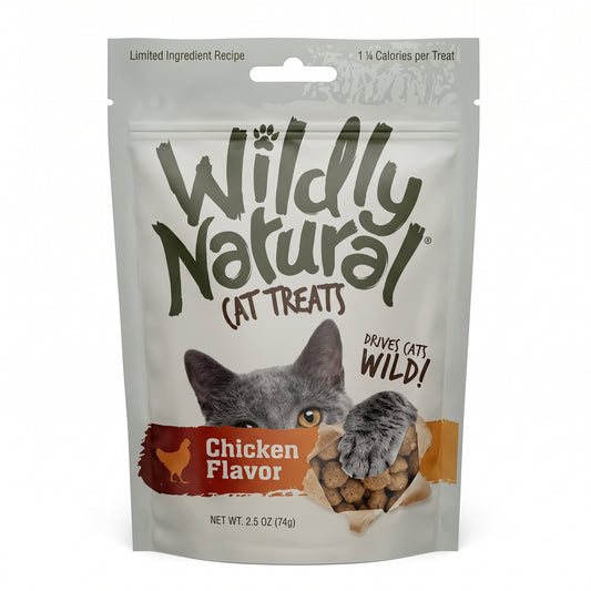 Snack natural para gatos sabor a pollo 2.5Oz