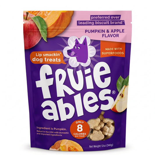 Snack de frutas para perros calabaza y manzana 12Oz