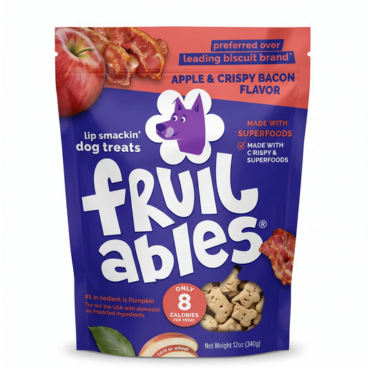Snack de frutas crunch para perros manzana y tocino 12Oz