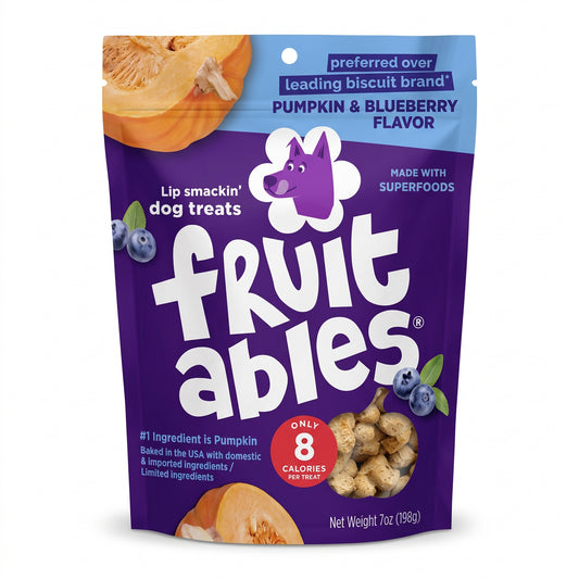 Fruit snack crunch para perros sabor a mora azul 7Oz