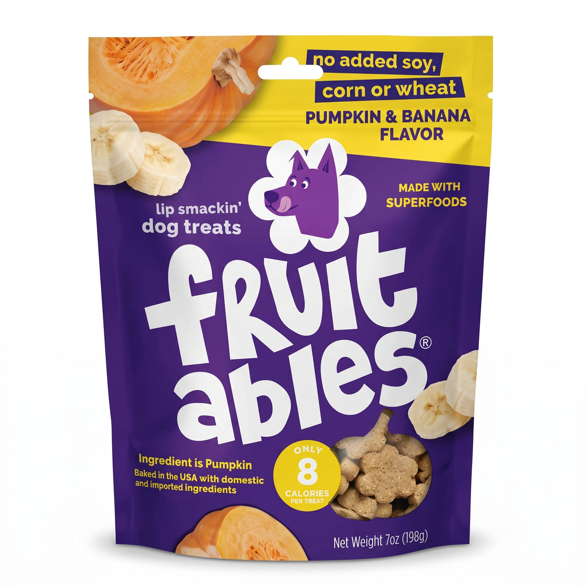 Fruit snack para perros sabor a banana 7Oz