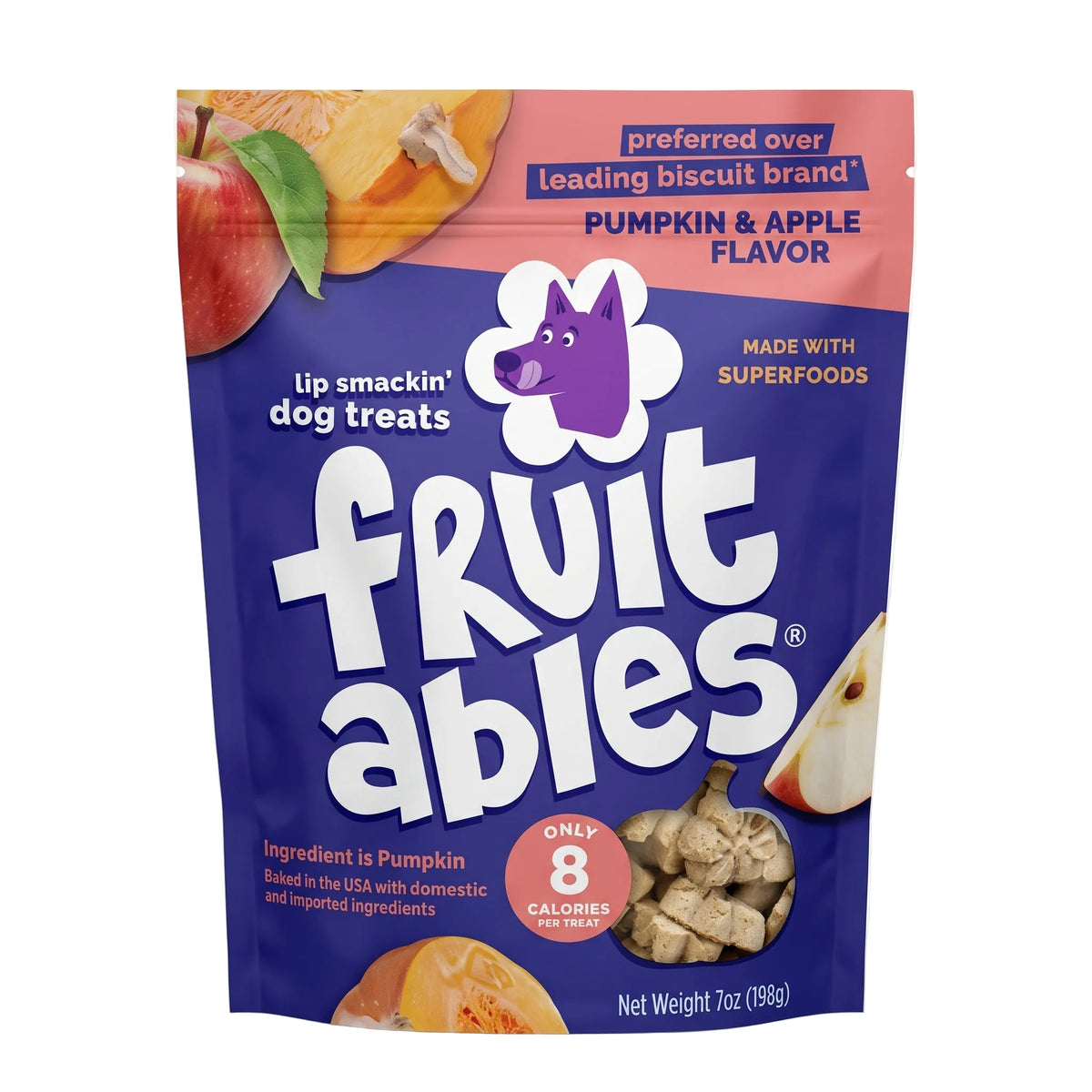 Fruit snack para perros sabor a manzana 7Oz