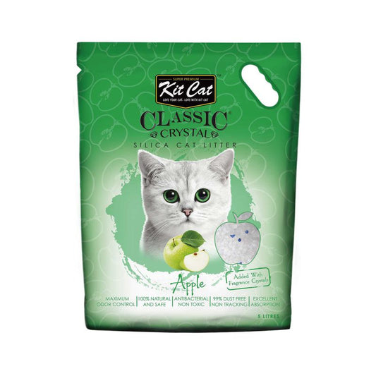 Arena para Gato KitCat De Cristales Olor Manzana 5 L