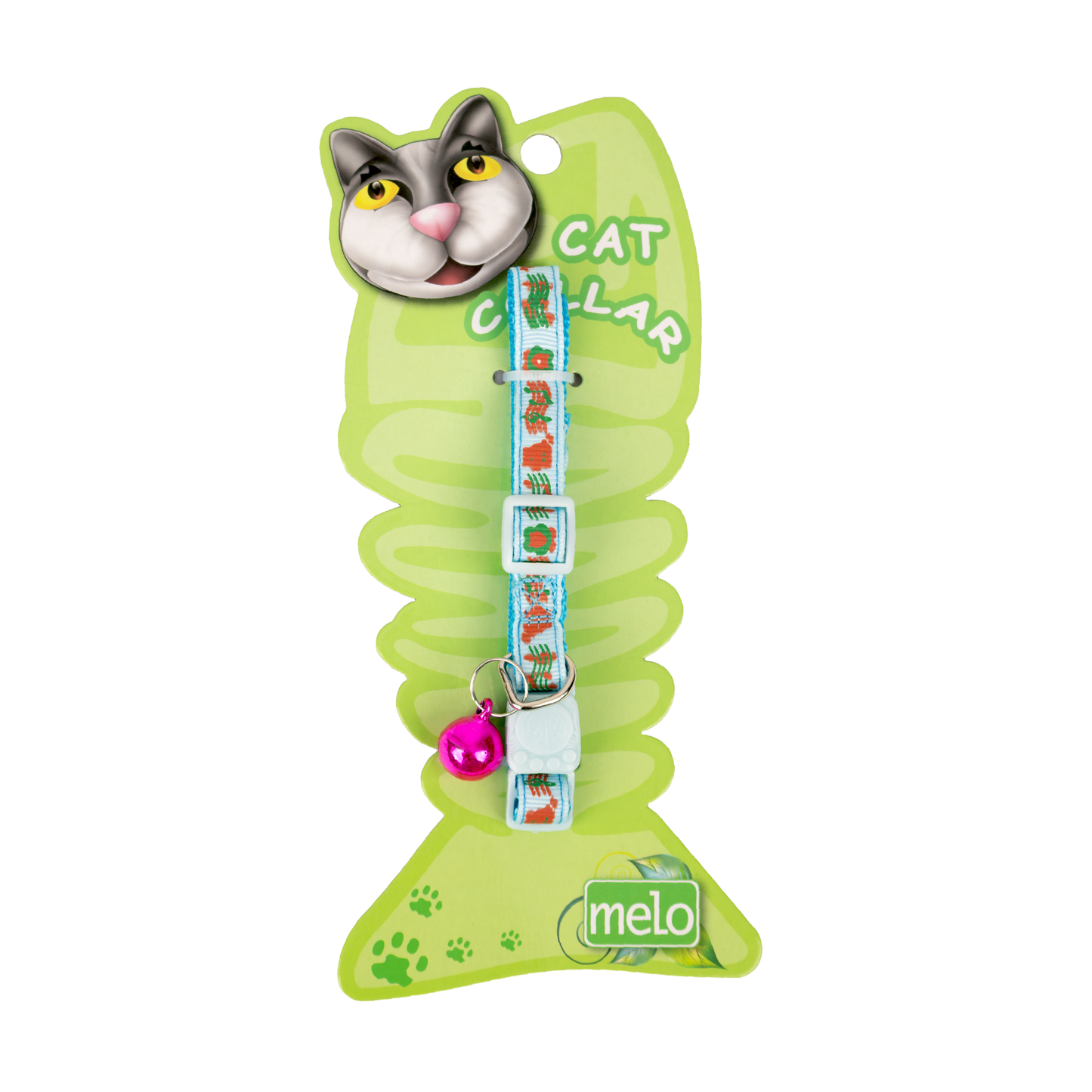 Collar para Gato con Campana Celeste