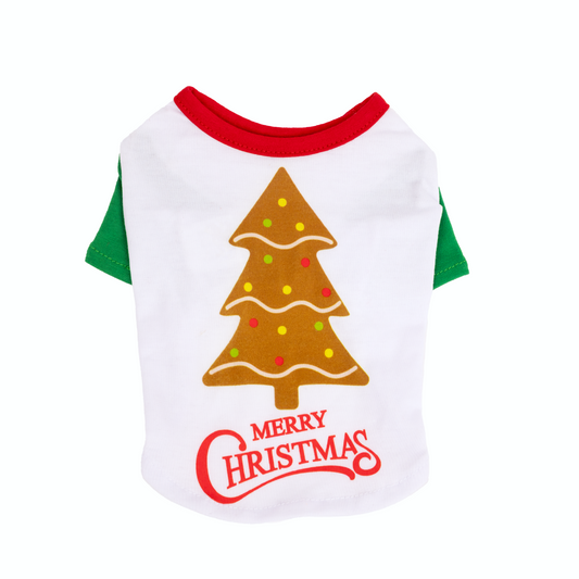 Sueter Blanco Arbol Navidad Chocolate Xs